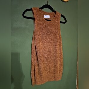 Old Navy Brown/Orange Sleeveless Sweater
